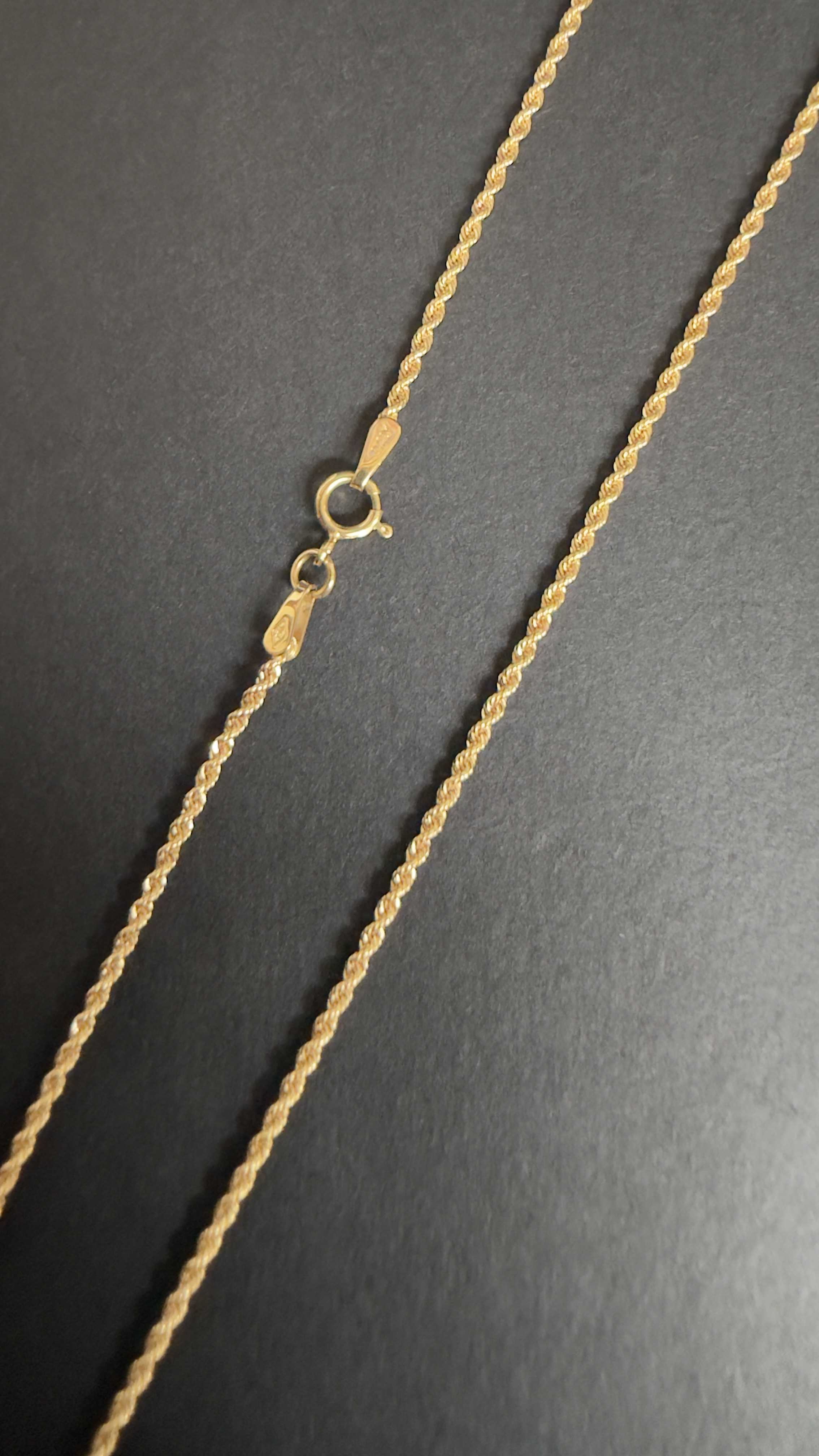 CADENA TEJIDO LAZO / 50CM / 1.63GR / ORO AMARILLO 18K - miniatura 2