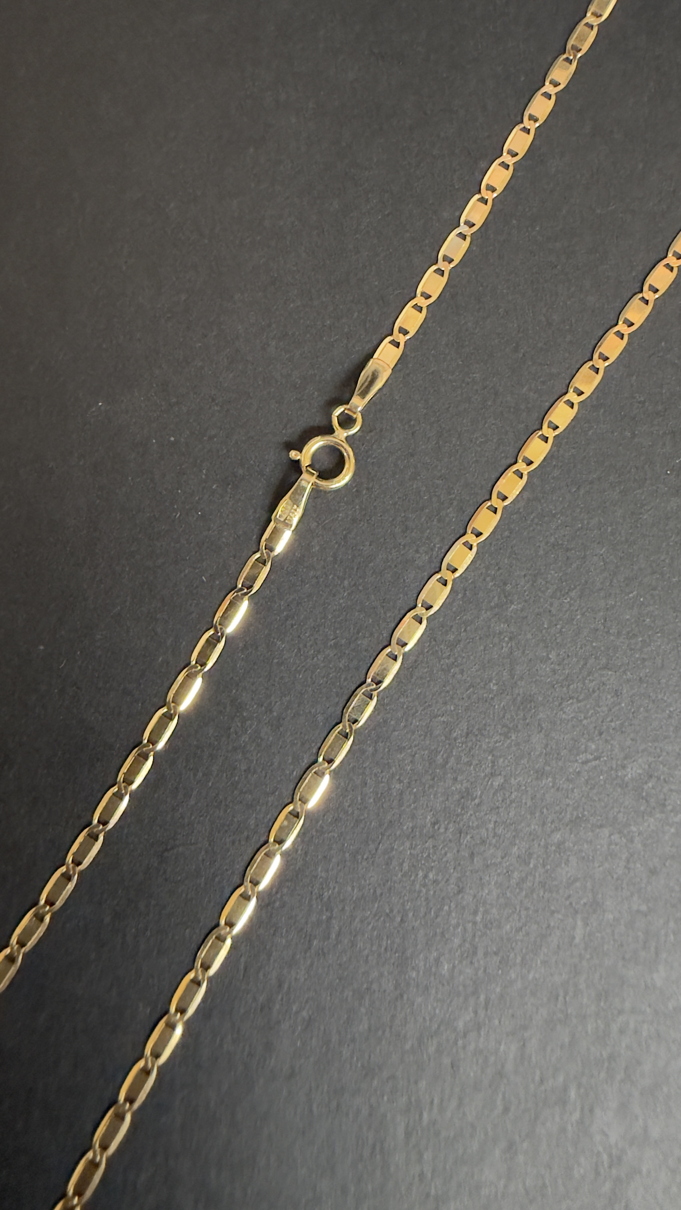 CADENA TEJIDO PLANA / 50CM / 2.95GR / ORO AMARILLO 18K - miniatura 2