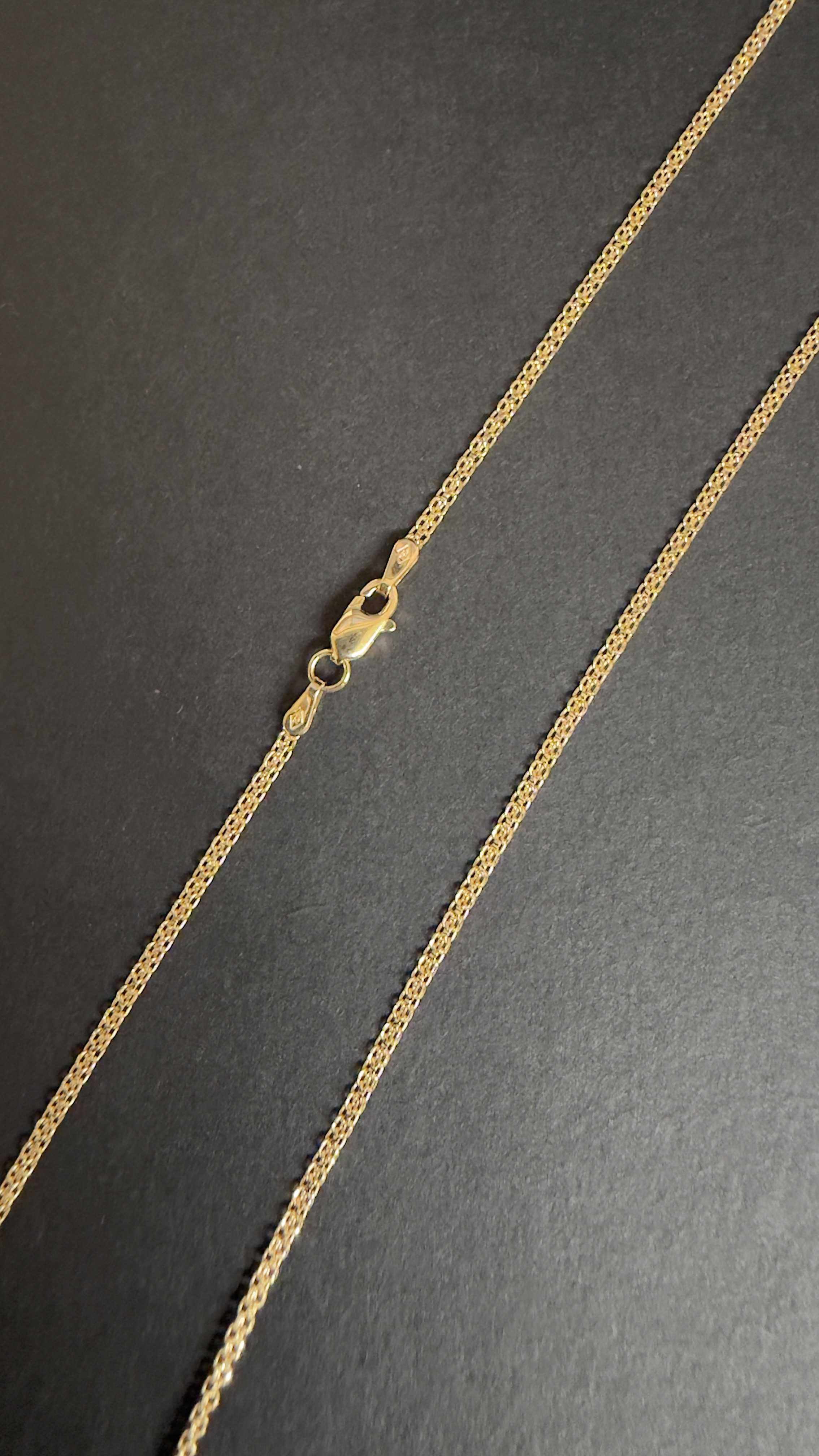 CADENA TEJIDO CHINA / 50CM / 2.7GR / ORO AMARILLO 18K - miniatura 2