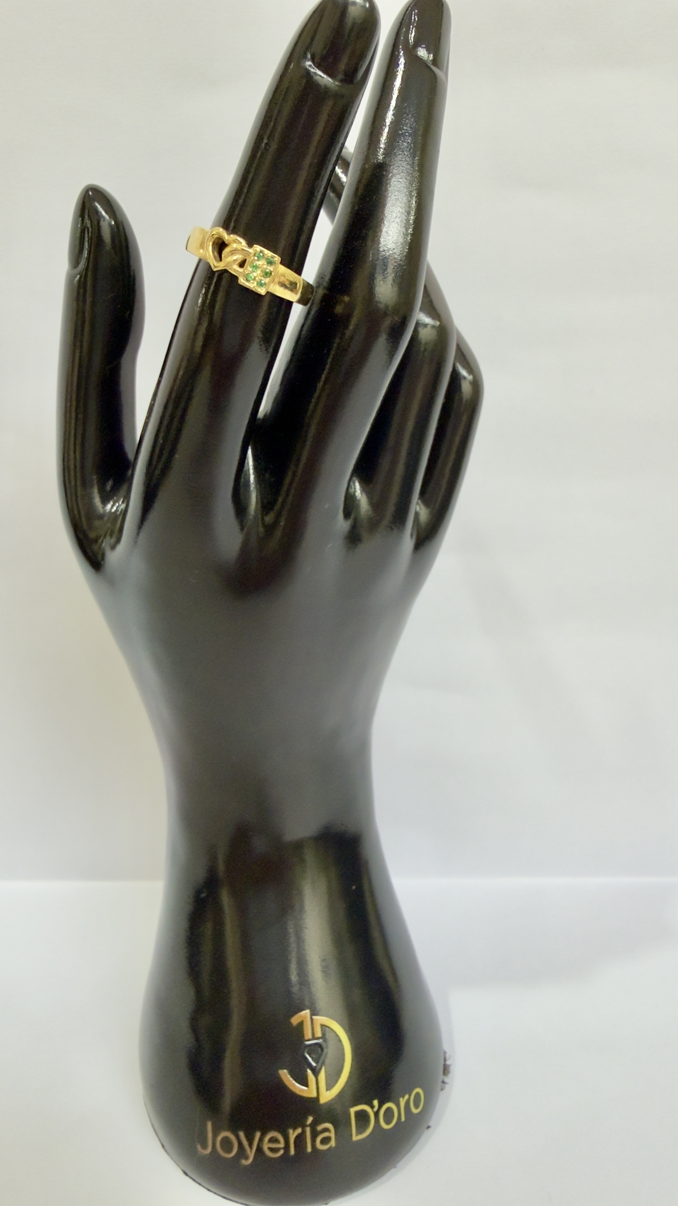 ANILLO CORAZON CANDADO / T. 6 / 4.9GR / ORO AMARILLO 18K - miniatura 3