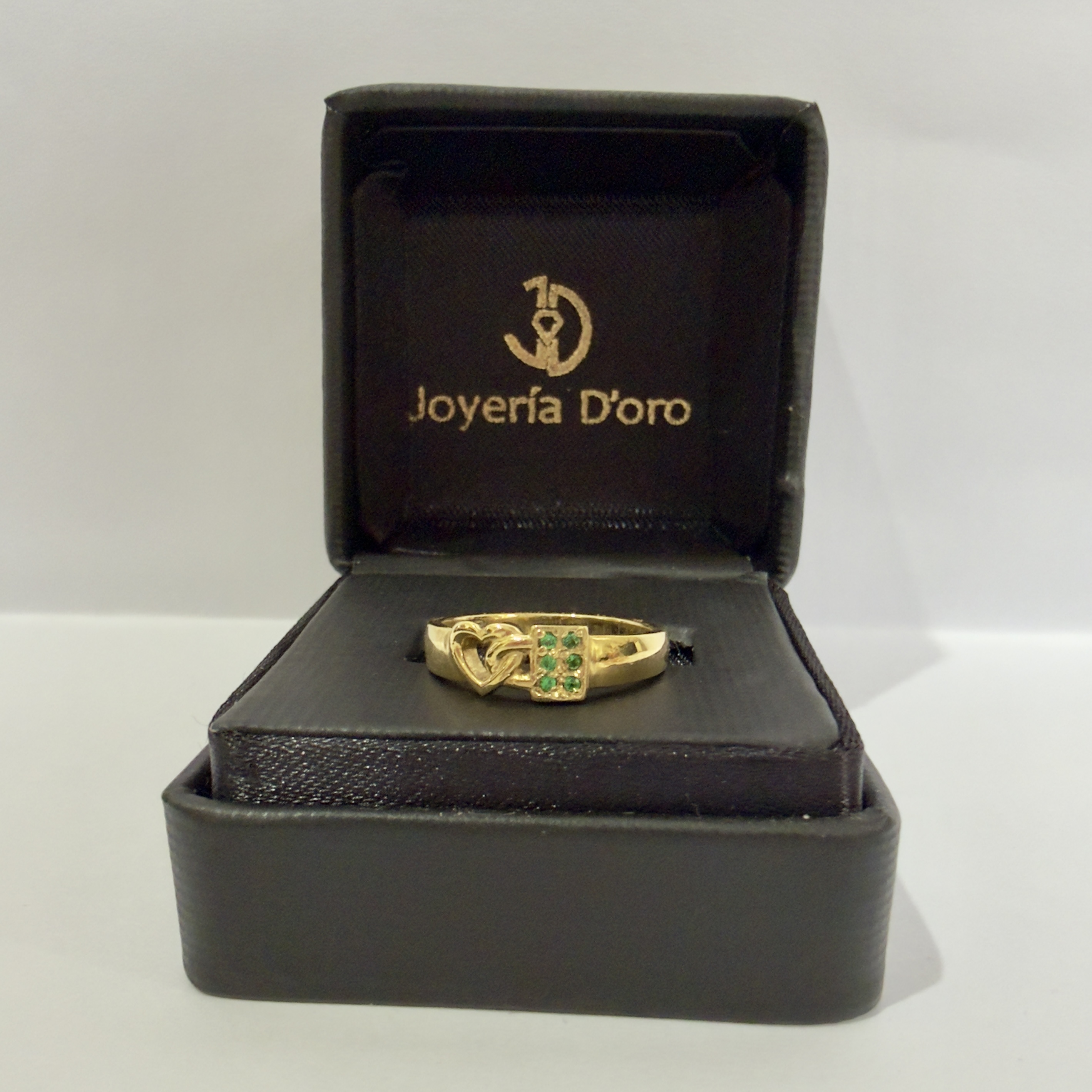 ANILLO CORAZON CANDADO / T. 6 / 4.9GR / ORO AMARILLO 18K - imagen 1