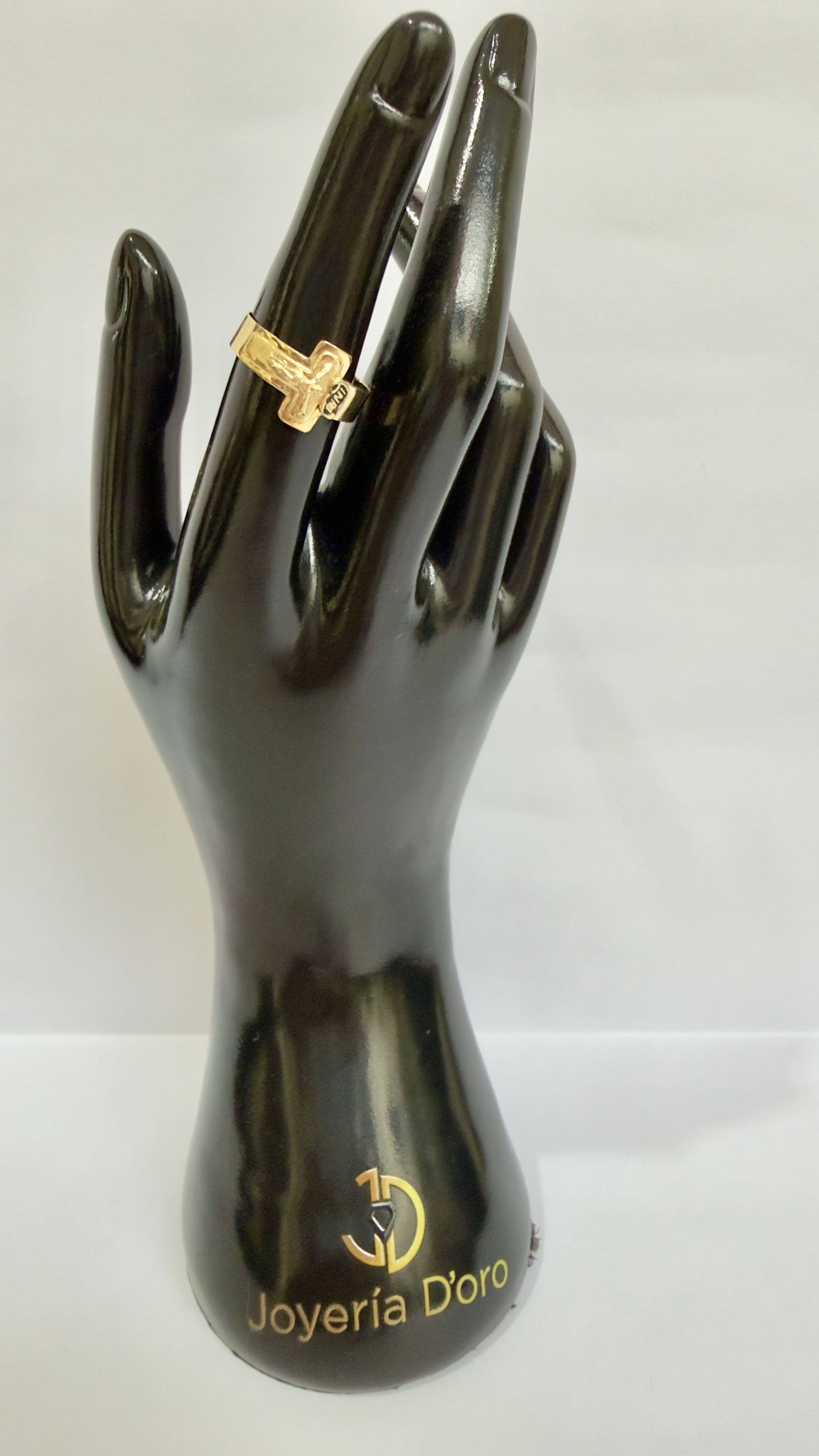 ANILLO CRISTO / T. 8 / 1.94GR / ORO AMARILLO 18K - miniatura 3
