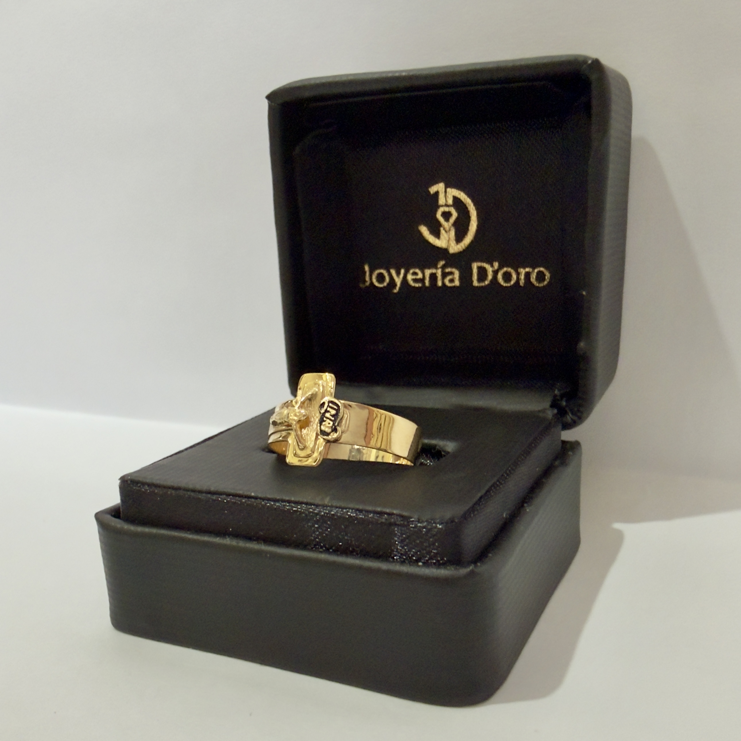 ANILLO CRISTO / T. 8 / 1.94GR / ORO AMARILLO 18K - miniatura 2