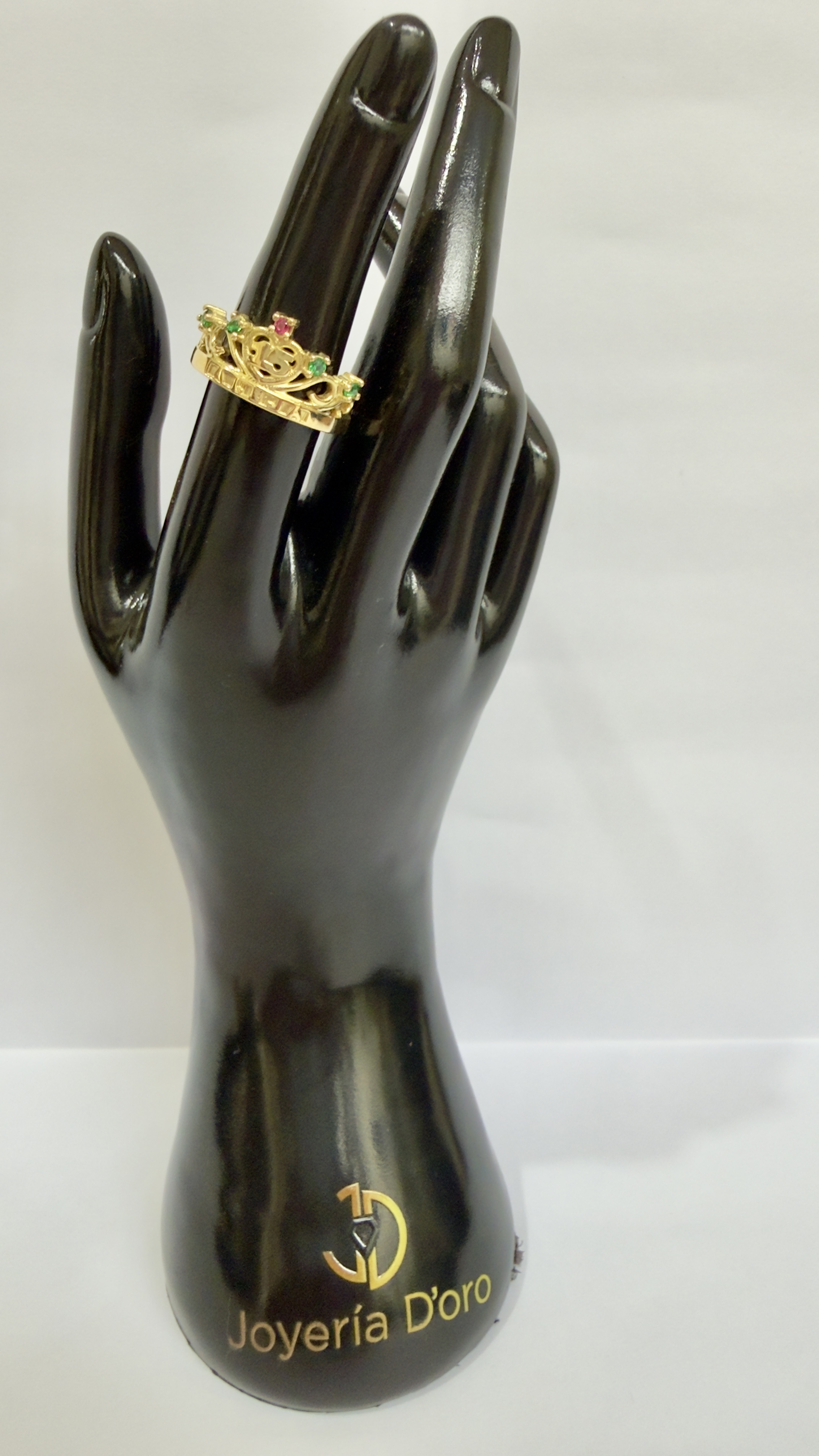 FABRICACION BAJO PEDIDO ANILLO 15'S / 7GR / ORO AMARILLO 18K - miniatura 3