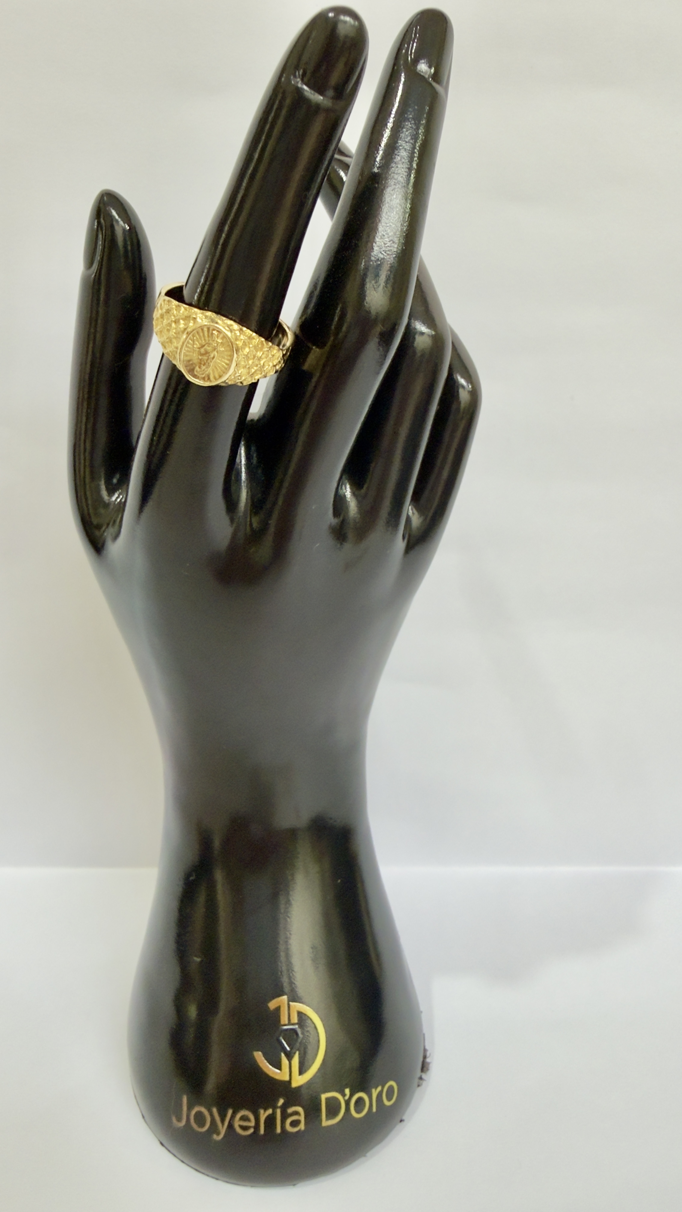ANILLO VIRGEN GUADALUPE / T. 9.5 / 6.9GR / ORO AMARILLO 18K - miniatura 3