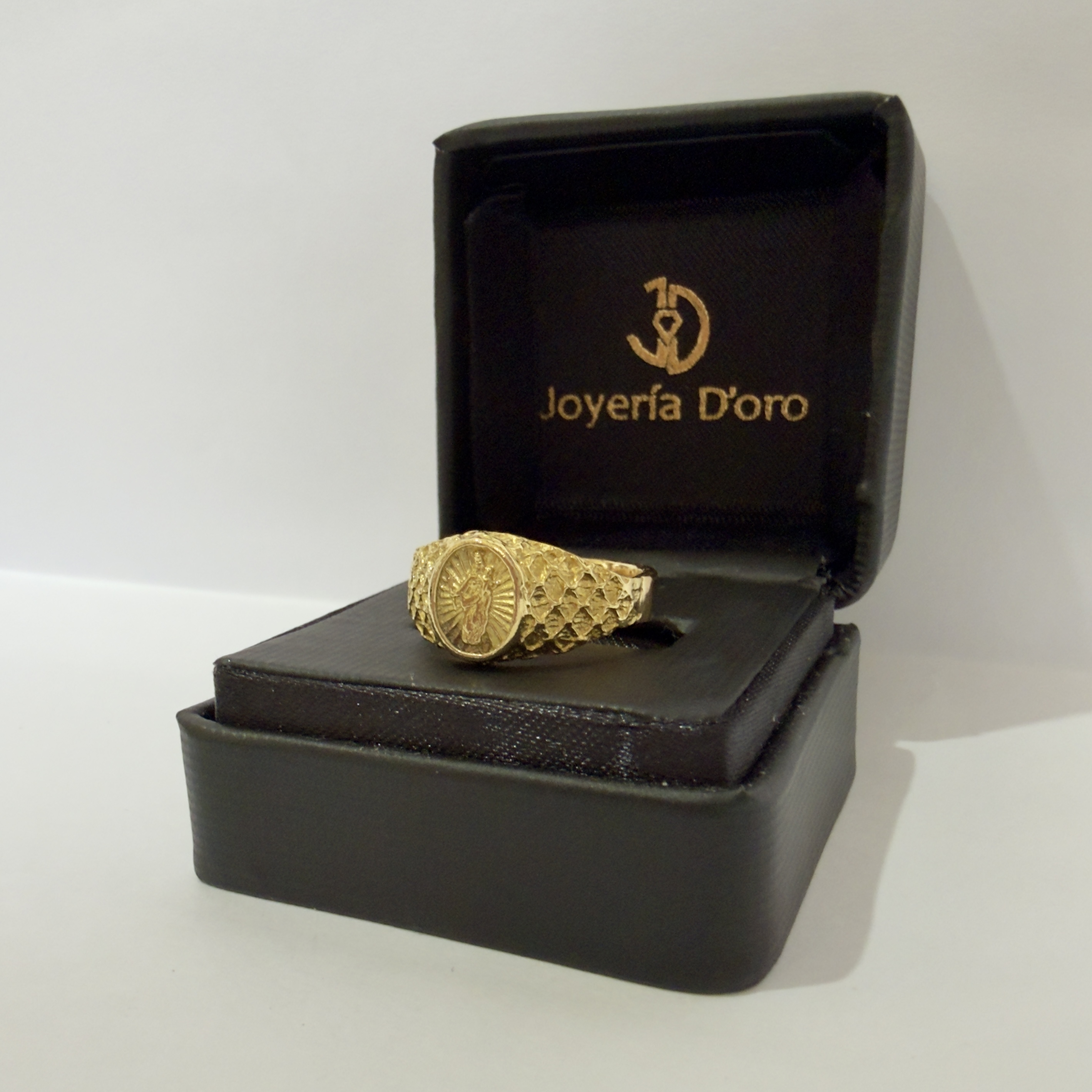 ANILLO VIRGEN GUADALUPE / T. 9.5 / 6.9GR / ORO AMARILLO 18K - miniatura 2