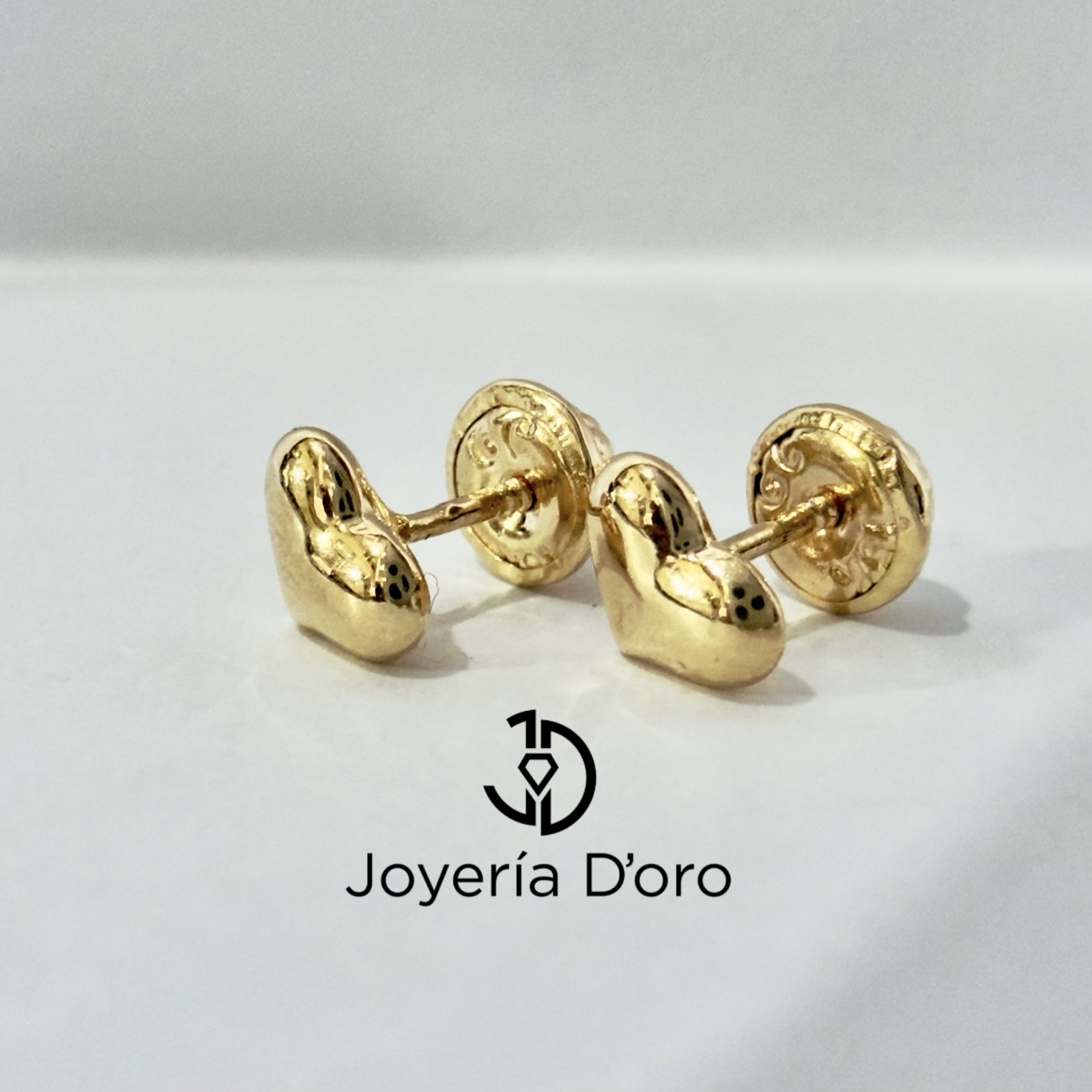TOPO CORAZON LISO / 0.6GR / ORO AMARILLO 18K - miniatura 2