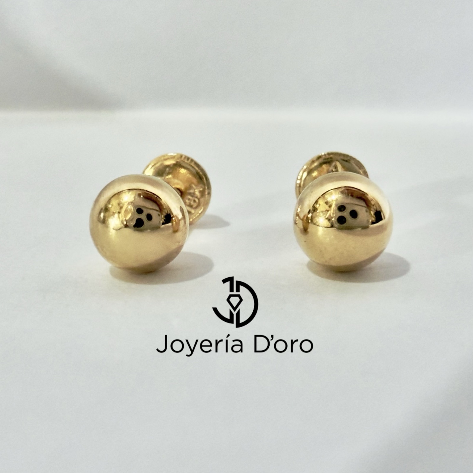 TOPO BOLA LISA #6 / 0.64GR / ORO AMARILLO 18K - imagen 1