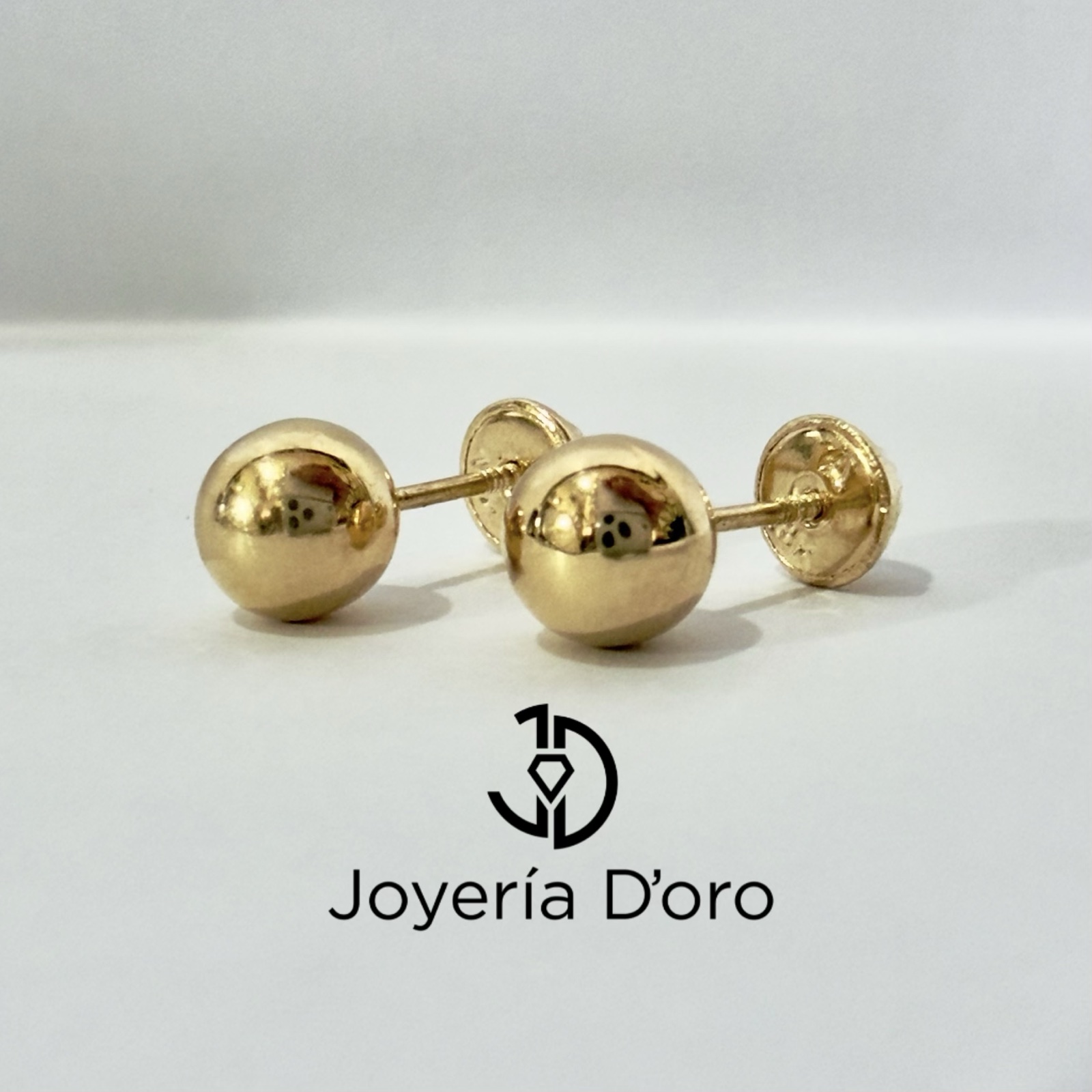TOPO BOLA LISA #6 / 0.64GR / ORO AMARILLO 18K - miniatura 2