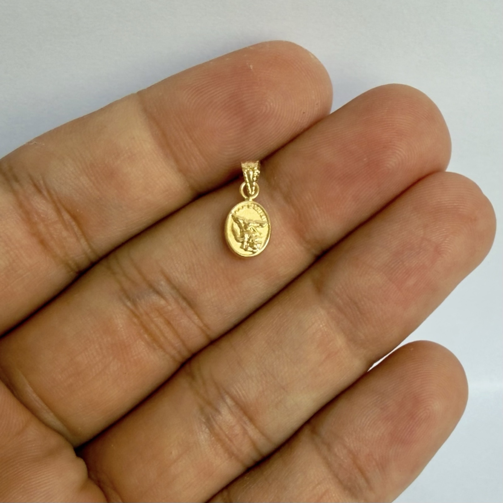 DIJE ARCANGEL SAN MIGUEL / 0.33GR / ORO AMARILLO 18K - miniatura 3