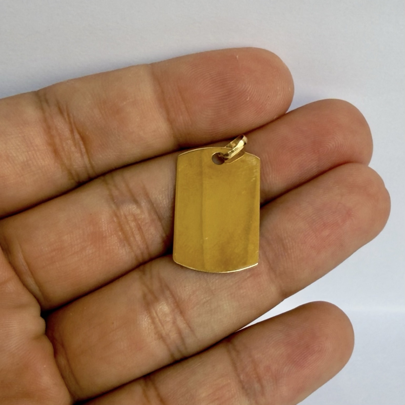 DIJE PLACA / 1.33GR / ORO AMARILLO 18K - miniatura 2