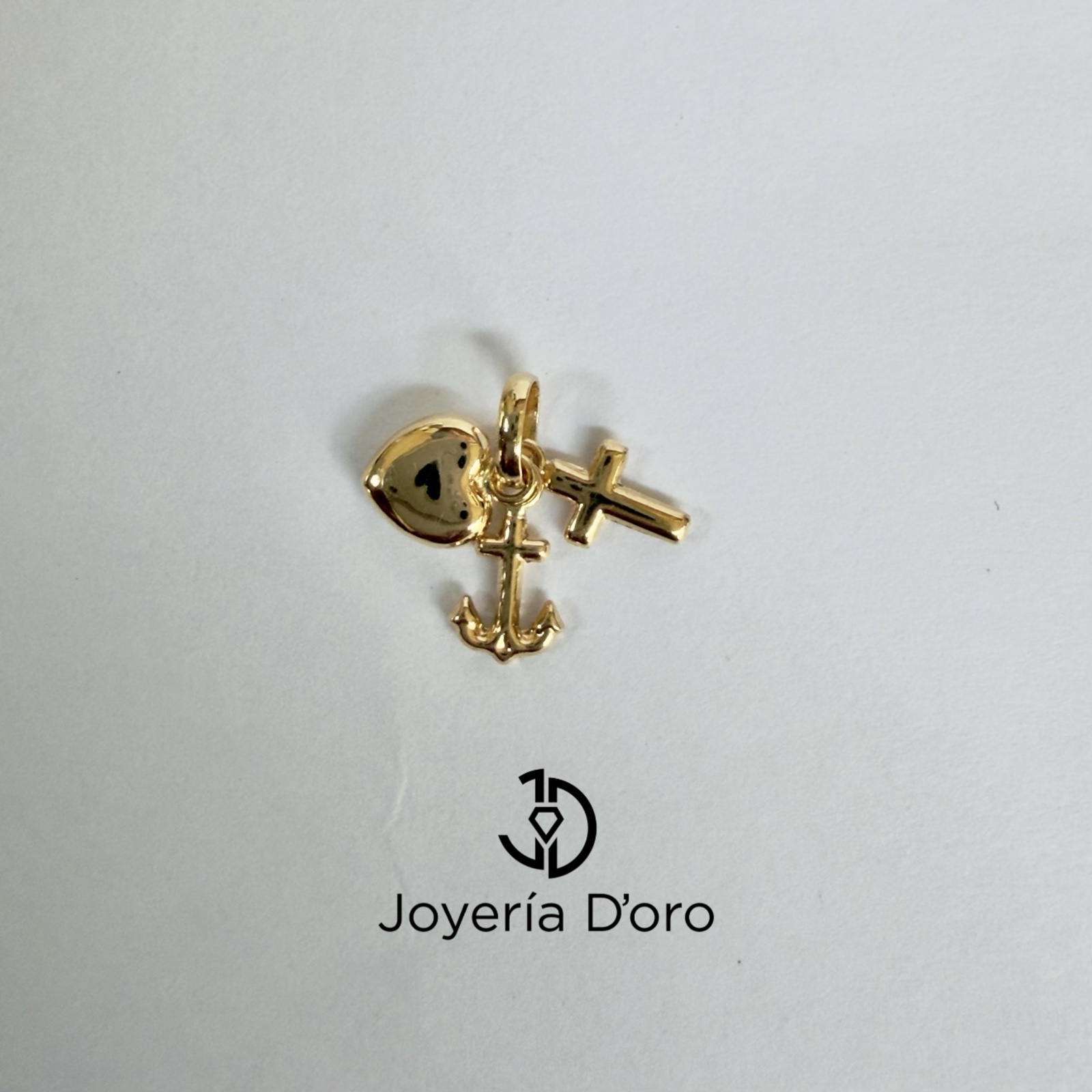 DIJE DE LAS 3 GRACIAS / 0.52GR / ORO AMARILLO 18K - miniatura 3