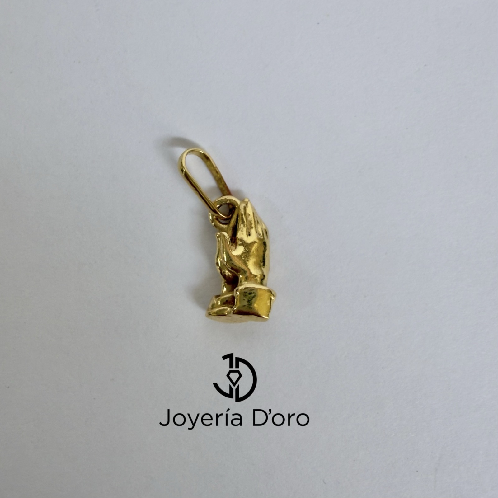 DIJE MANOS REZANDO / 3.5GR / ORO AMARILLO 18K - miniatura 3