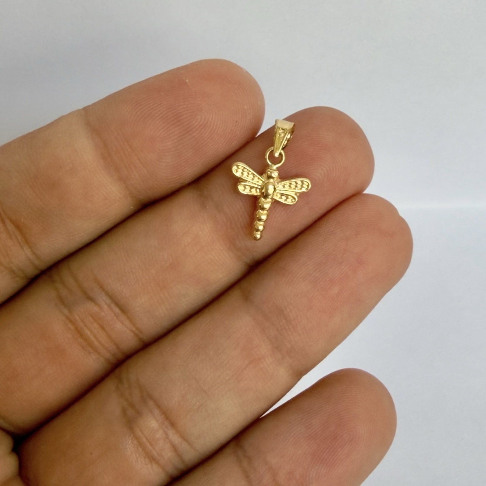 DIJE LIBELULA / 0.54GR / ORO AMARILLO 18K - miniatura 2