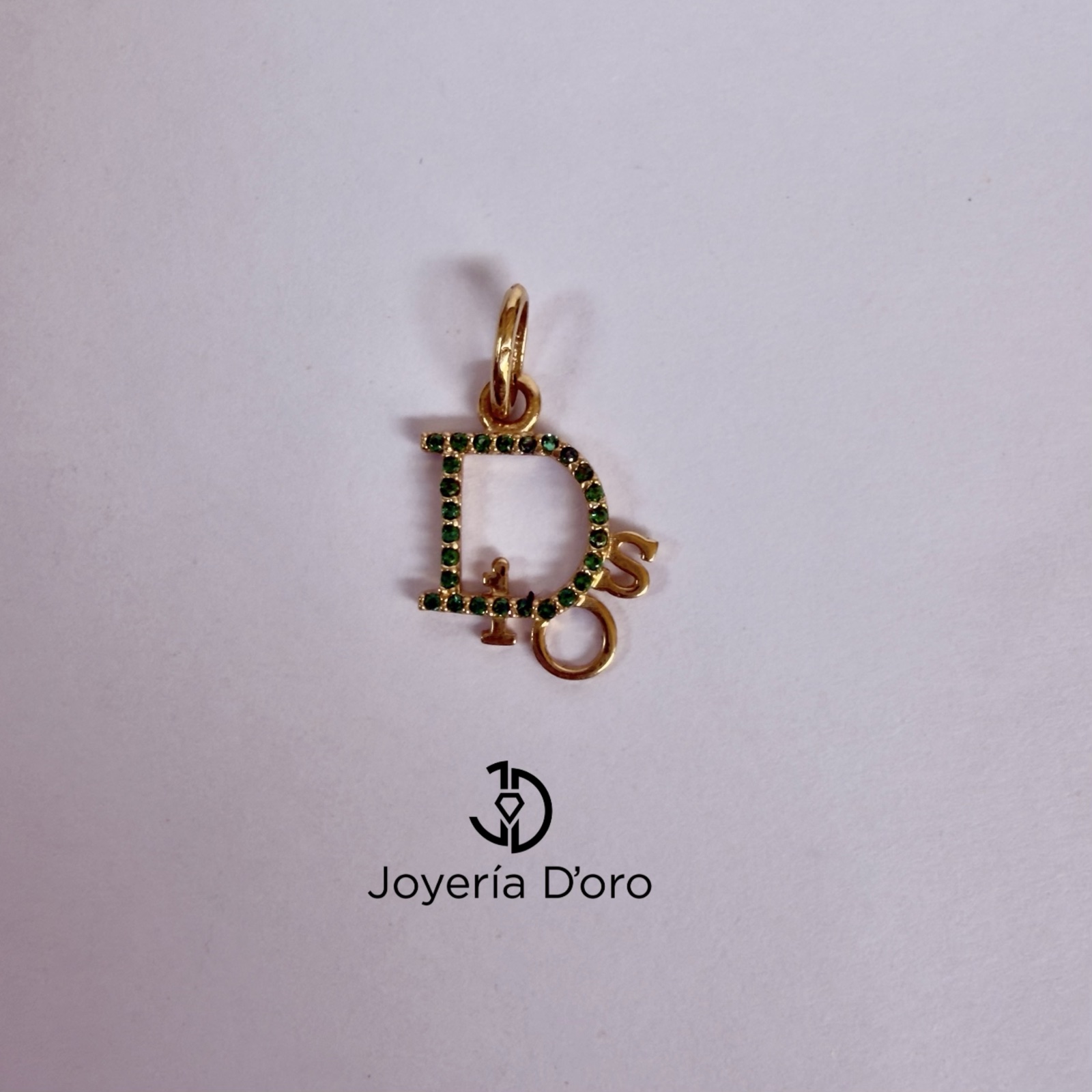DIJE LETRA DIOS / 1.08GR / ORO AMARILLO 18K - miniatura 3