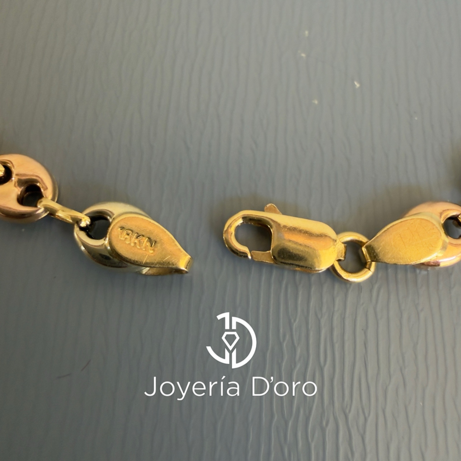PULSO TEJIDO GUCCI 3 OROS / 21CM / 4.63GR / 3 OROS 18K - miniatura 2