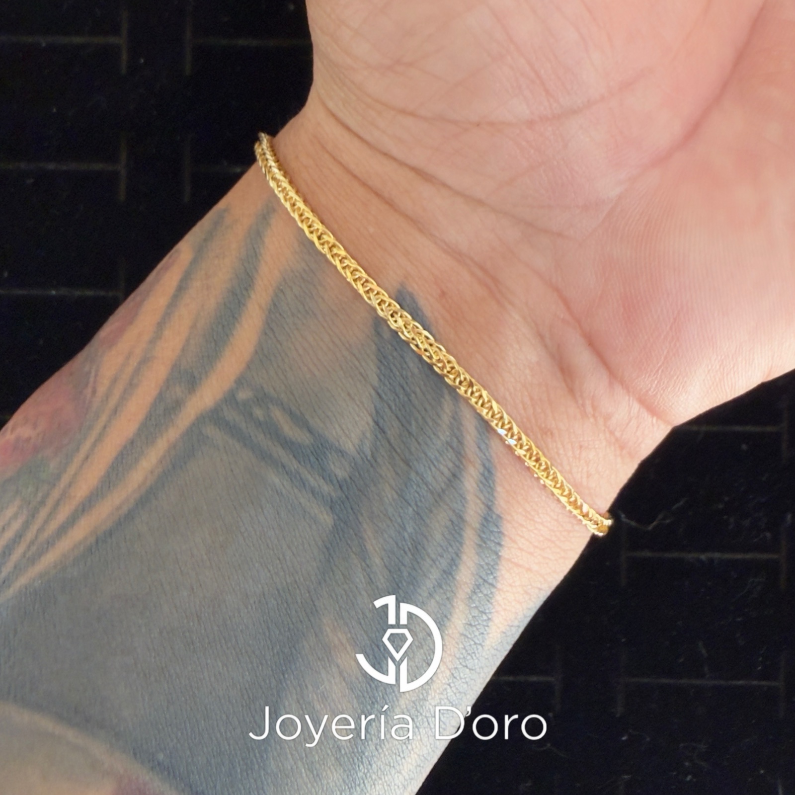 PULSO TEJIDO FRANCO / 18CM / 1.83GR / ORO AMARILLO 18K - miniatura 3