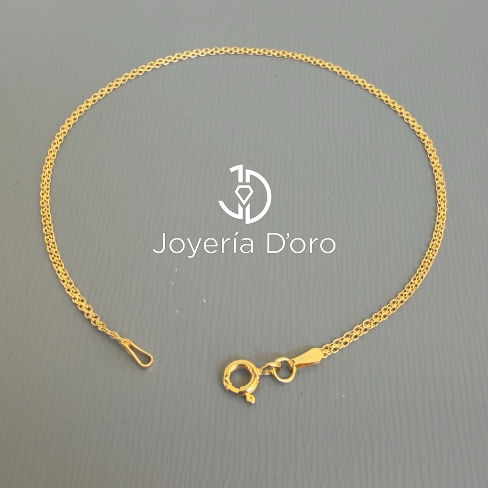 PULSO TEJIDO CHINO / 19CM / 1.2GR / ORO AMARILLO 18K - imagen 1