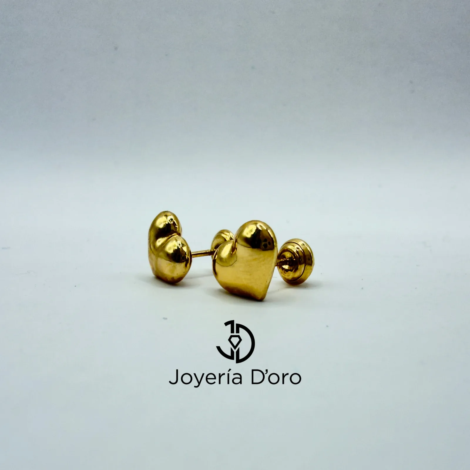 TOPO CORAZÓN LISO GRANDE / 1.13 GR / ORO AMARILLO 18K - miniatura 2