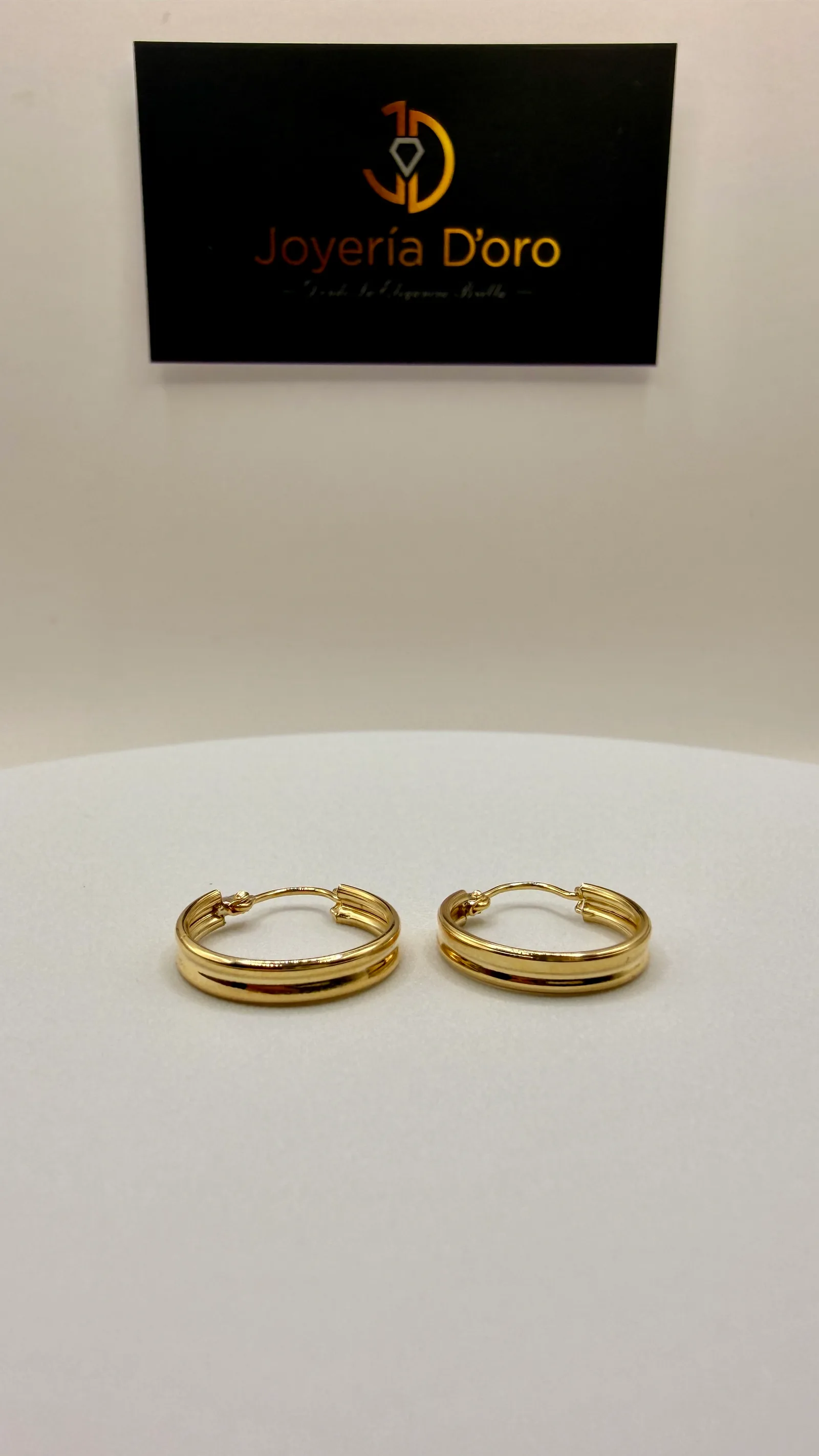 ARETE CANDONGA / 1.62GR / ORO AMARILLO 18K - miniatura 3