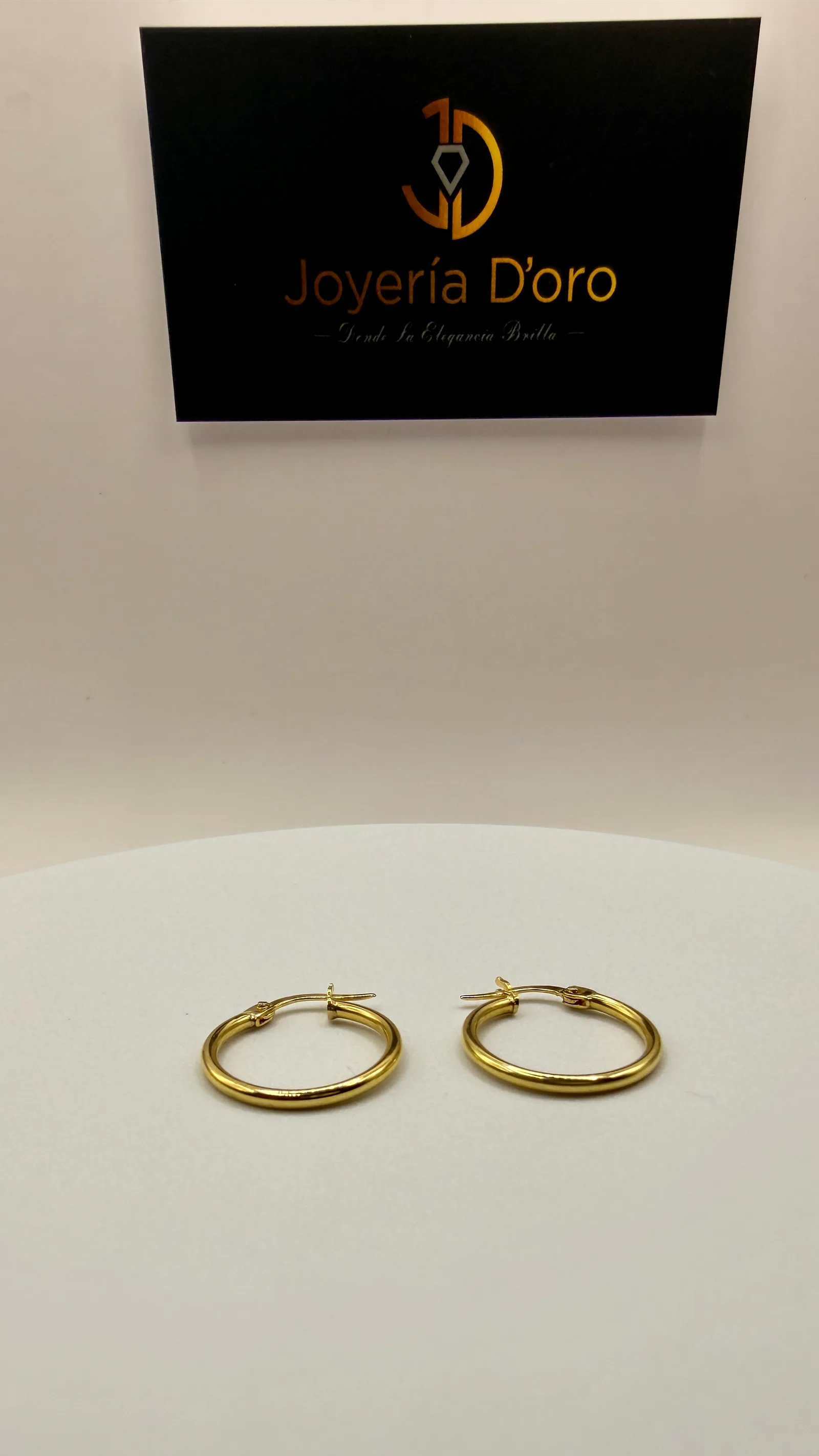 ARETE CANDONGA / 1.39GR / ORO AMARILLO 18K - miniatura 3